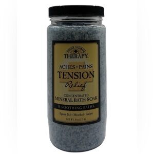 Village Naturals + Therapy Aches & Pains TENSION Relief Mineral Bath Soak Epsom